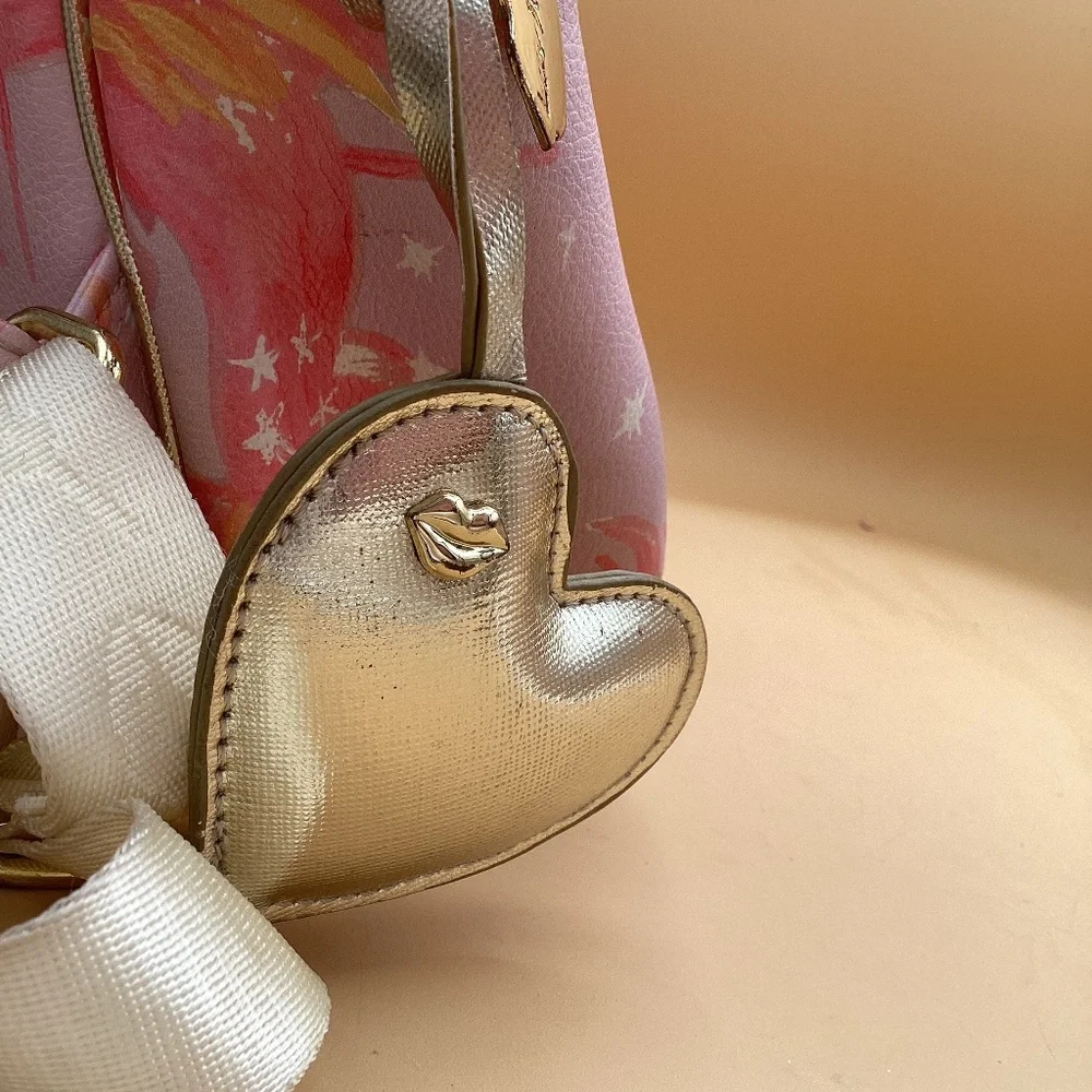 Betsy Johnson pastel heart backpack